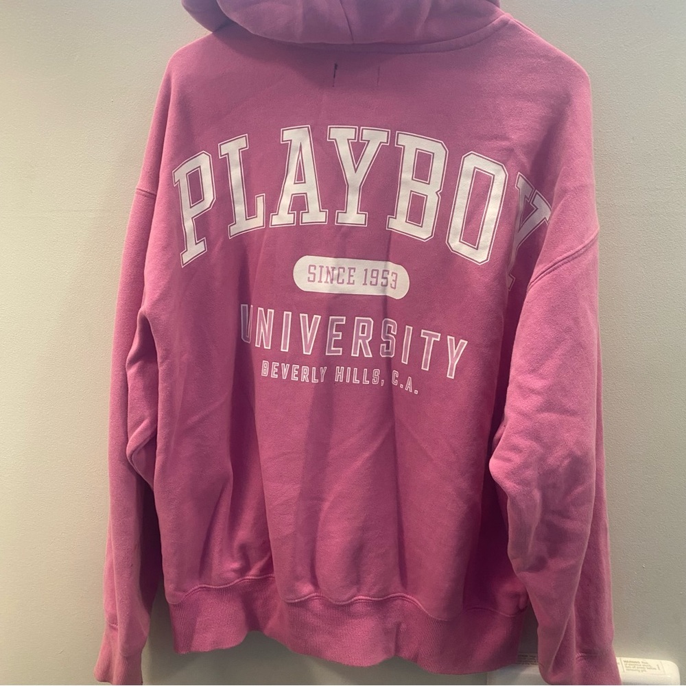 womens playboy zip up hoodie